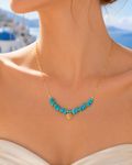 Azure Heart Serenity Necklace