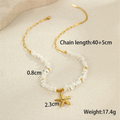 White Coral Star Necklace