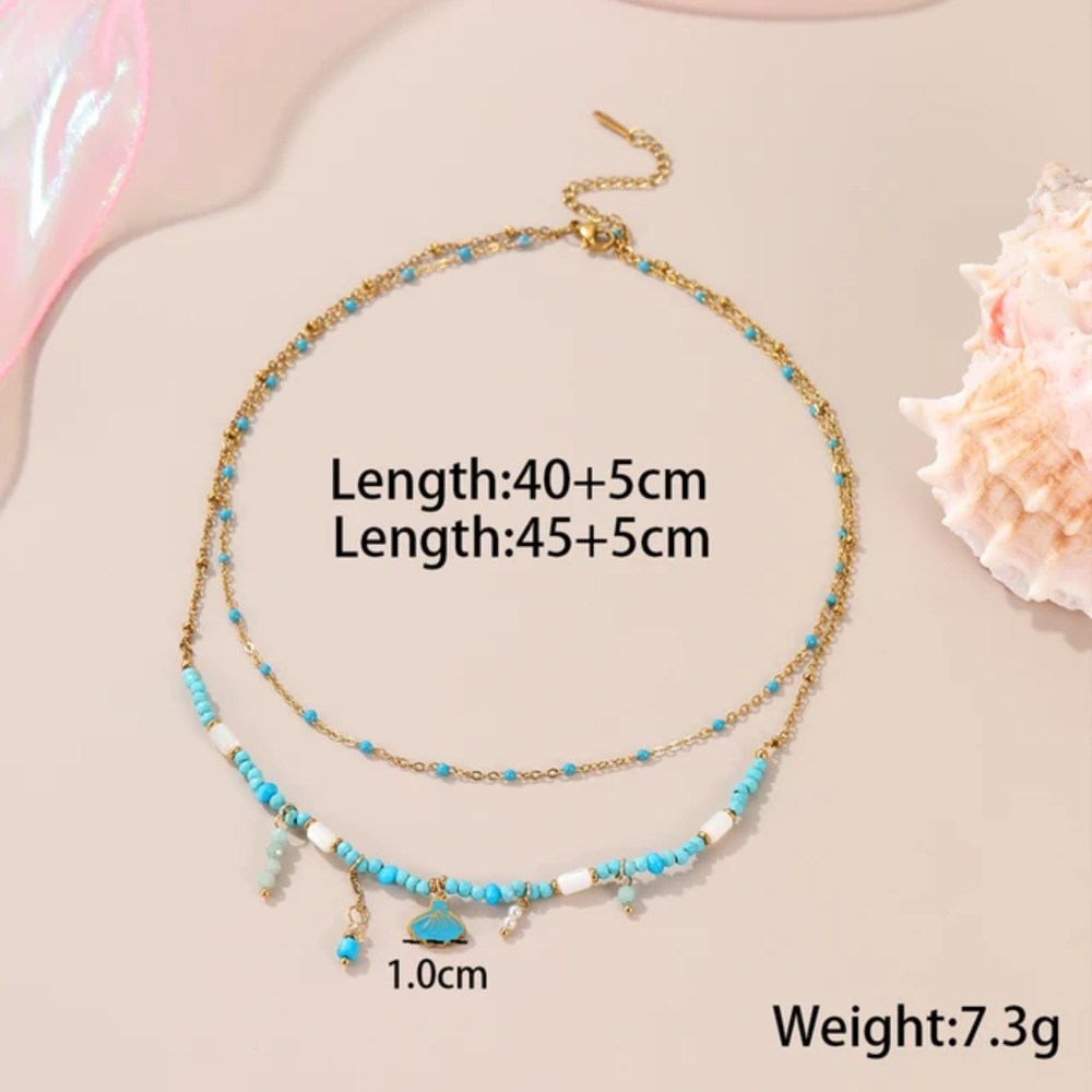 Turquoise Lagoon Layered Necklace