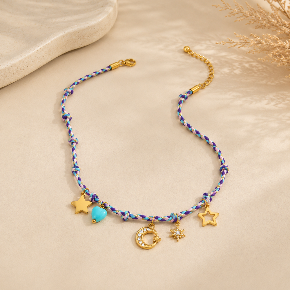 Cosmic Wish Cord Necklace