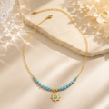 Turquoise Sunburst Necklace