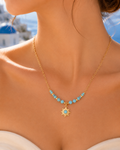 Turquoise Sunburst Necklace
