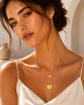 Vintage Heart Layer Necklace