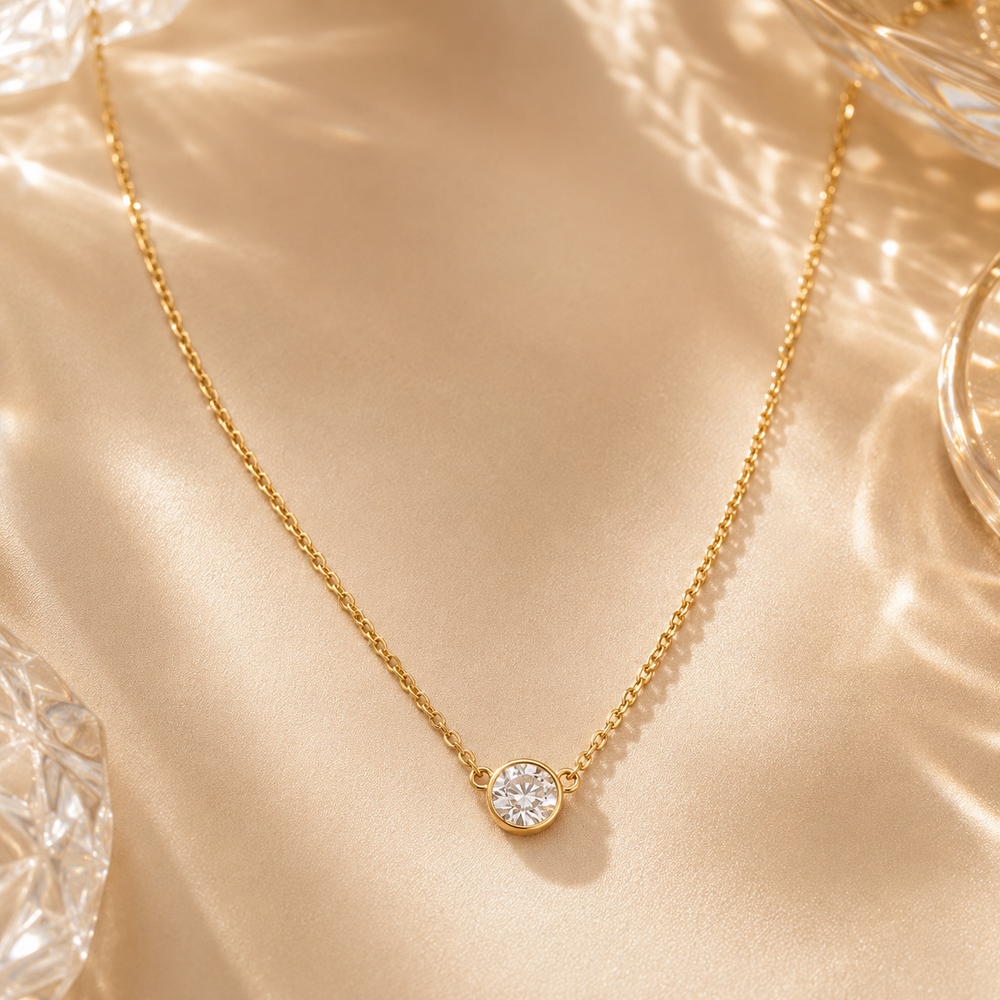 Classic Solitaire Necklace
