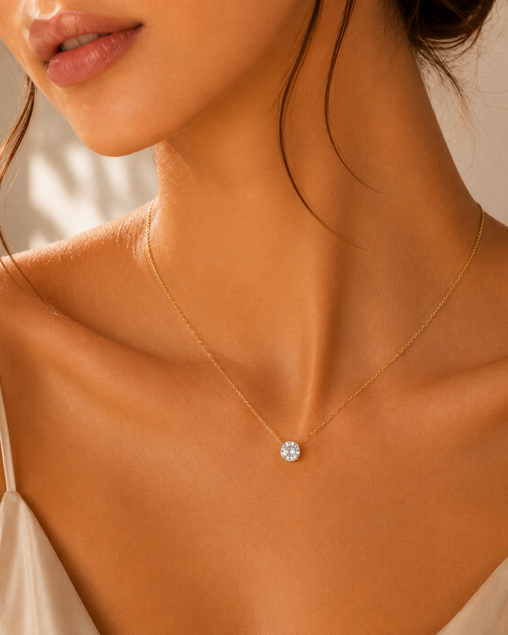 Classic Solitaire Necklace