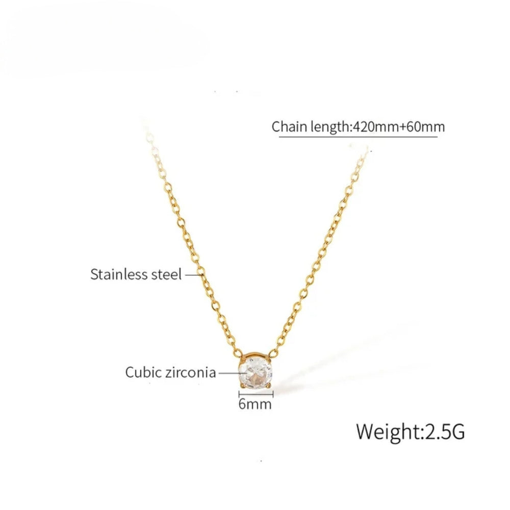 Classic Solitaire Necklace
