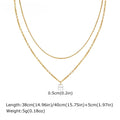 Minimal Crystal Layered Necklace