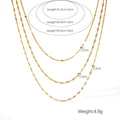 Triple Layer Gold Necklace