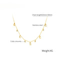Moon & Crystal Charm Necklace