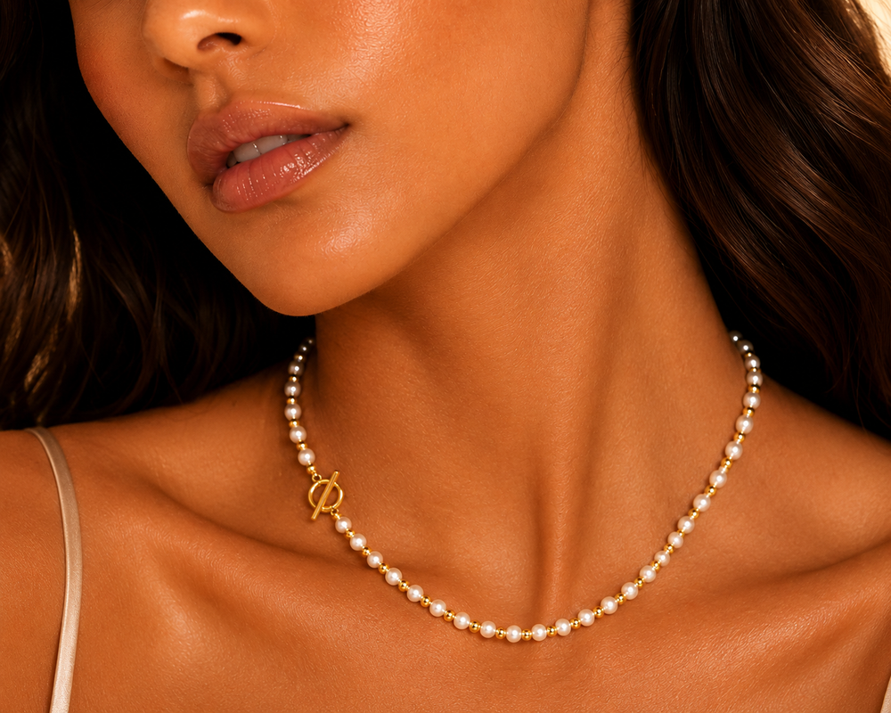 Lumière Pearl Beaded Necklace
