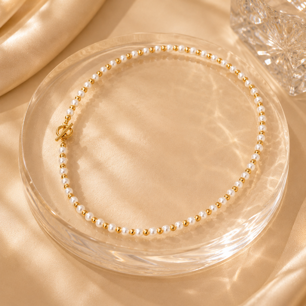 Lumière Pearl Beaded Necklace