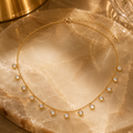 Celeste Crystal Drop Necklace