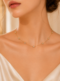 Crystal Bezel Necklace
