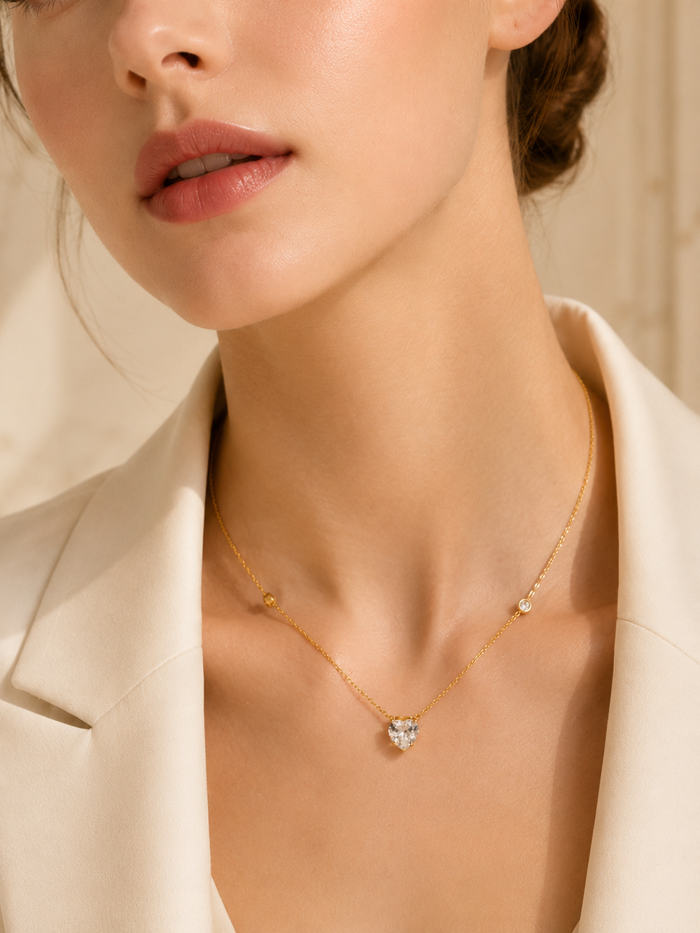 Heart Solitaire Necklace