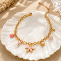 Pink Starfish Charm Necklace