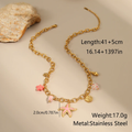 Pink Starfish Charm Necklace