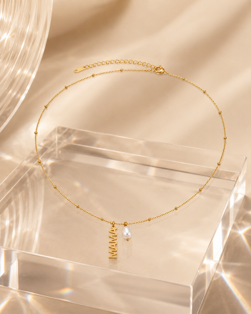 Initial Pearl Letter Necklace