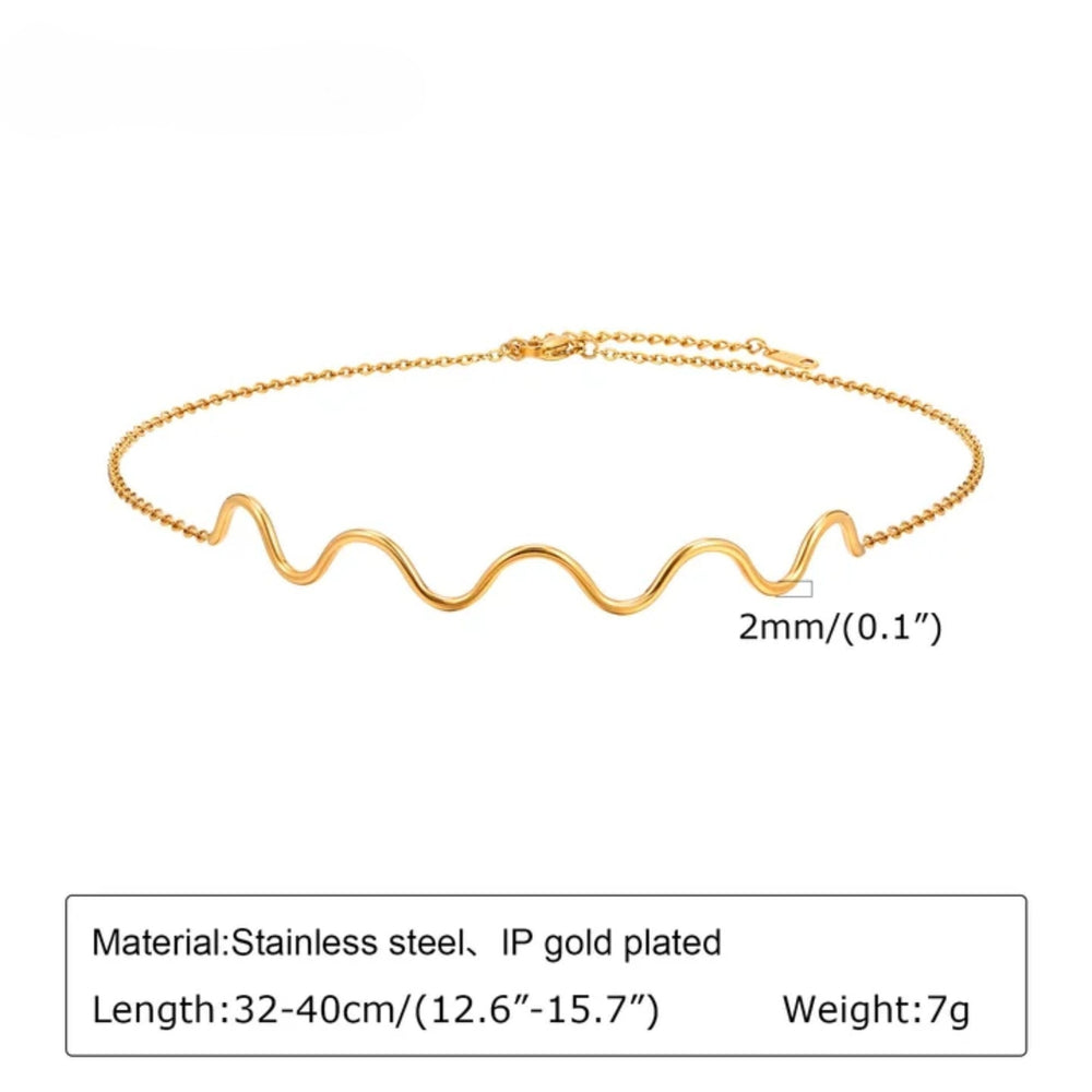 Sculpted Wave Choker