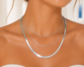 Triple Layer Snake Chain Necklace