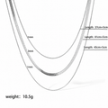 Triple Layer Snake Chain Necklace