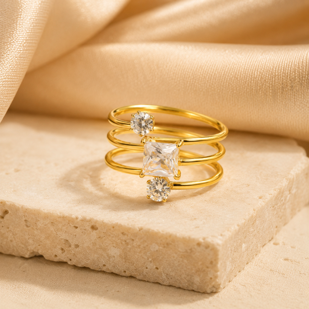 Trinity Crystal Ring