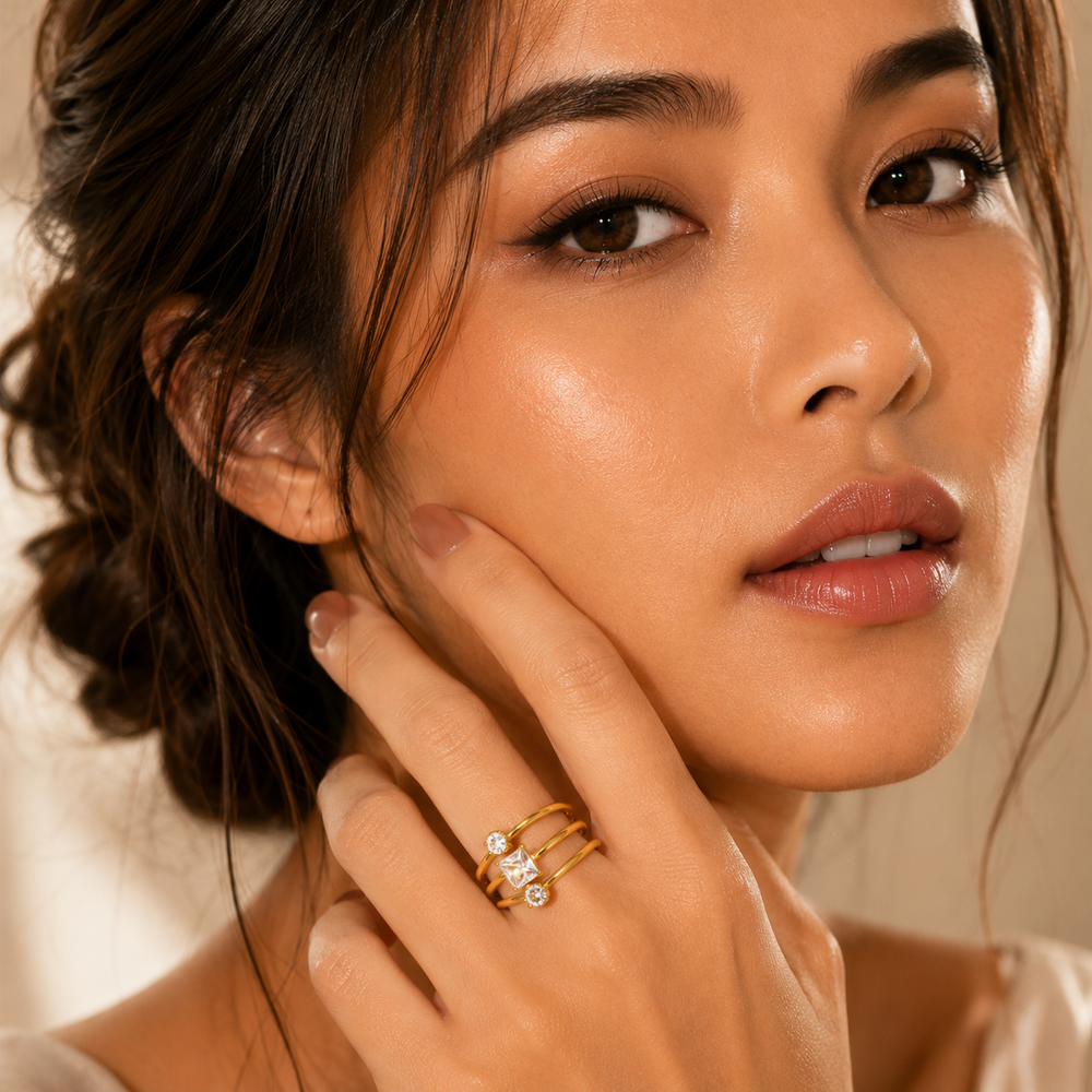 Trinity Crystal Ring