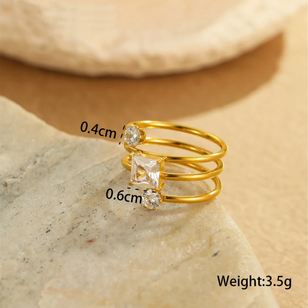 Trinity Crystal Ring