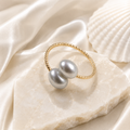Luna Duo Pearl Ring