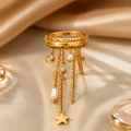 Divine Cross Charm Ring