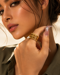 Pearl Lattice Ring