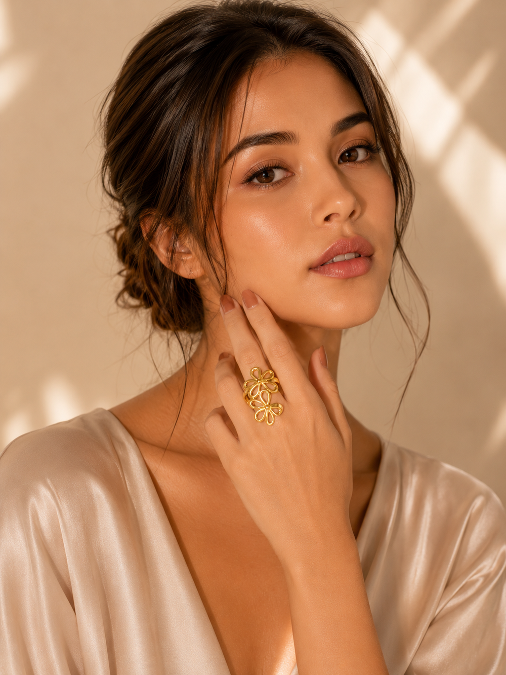 Golden Blossom Ring
