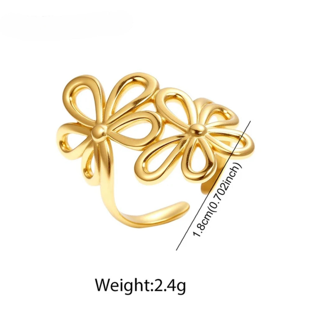 Golden Blossom Ring