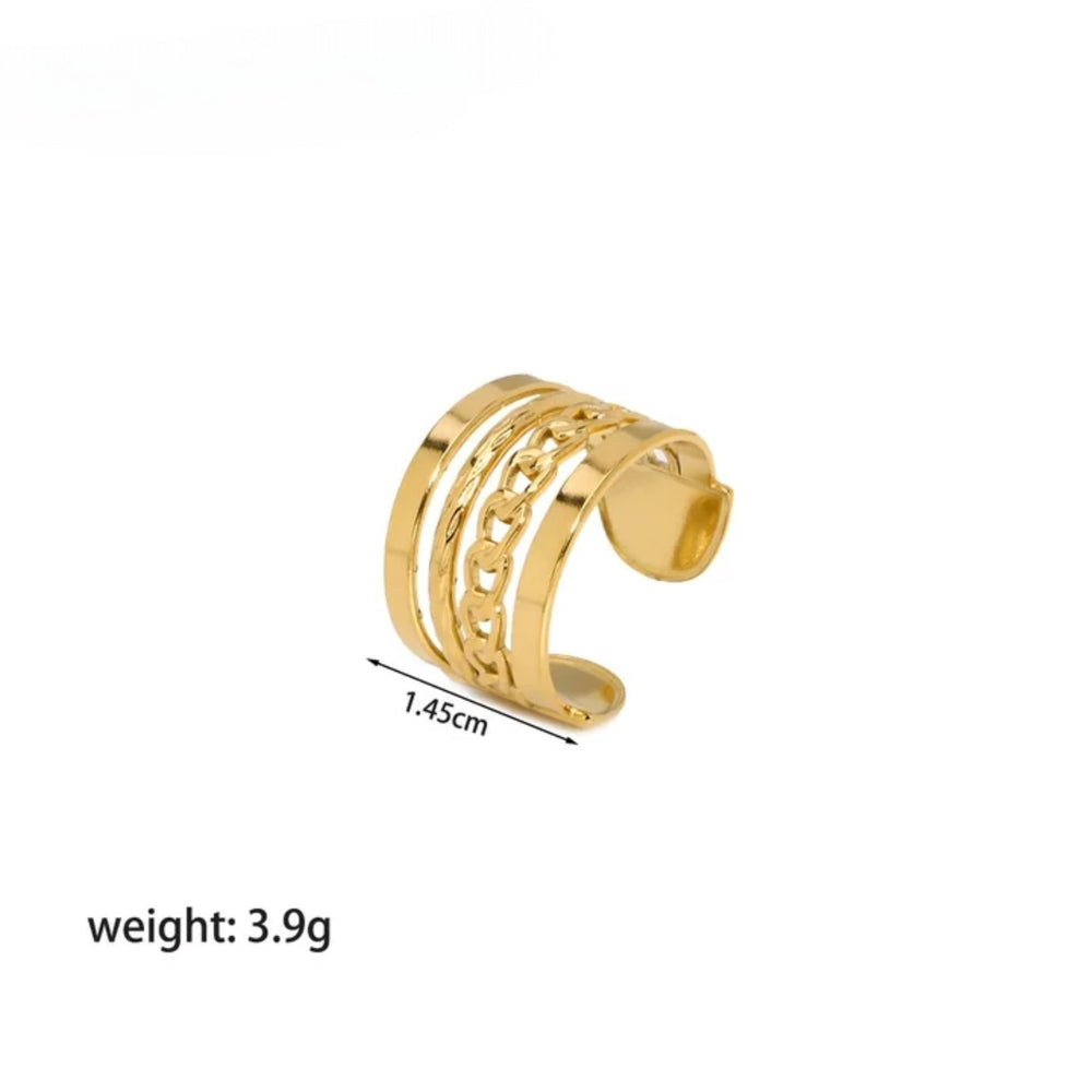 Golden Link Ring
