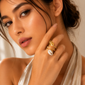 Coastal Shell Wrap Ring