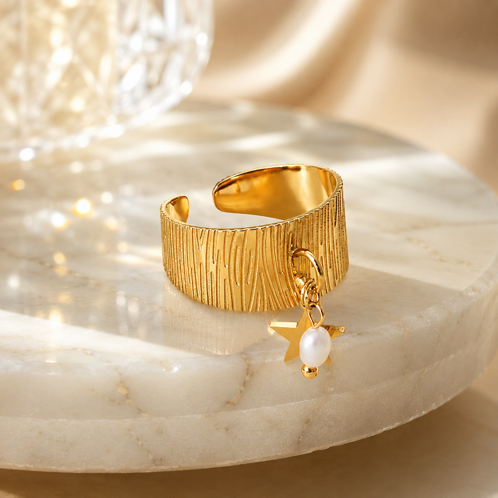 Celestial Star Charm Ring
