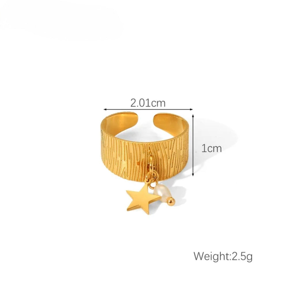 Celestial Star Charm Ring