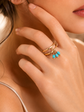 Azure Charm Open Ring