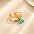 Azure Charm Open Ring