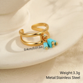 Azure Charm Open Ring
