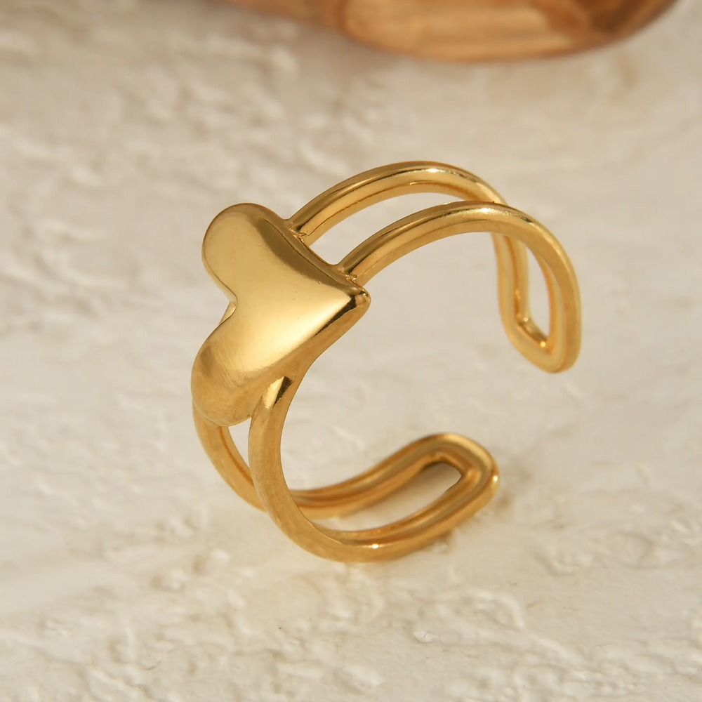 Amour Heart Open Ring