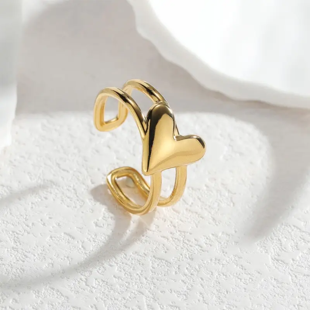 Amour Heart Open Ring
