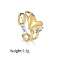 Amour Heart Open Ring