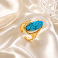 Golden Blossom Open Ring