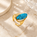 Golden Blossom Open Ring