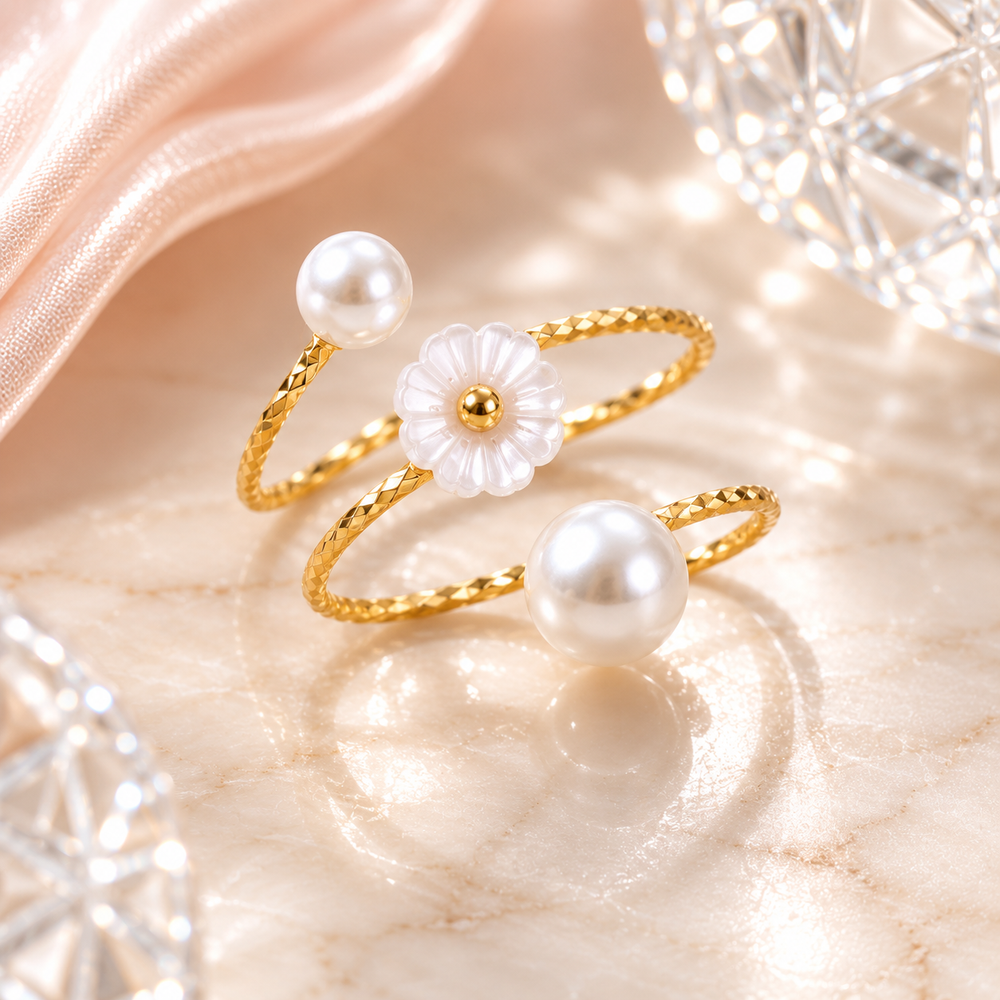 Pearl Harmony Open Ring