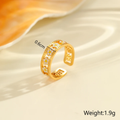 Golden Daisy Bloom Open Ring