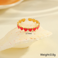 Scarlet Heart Band Ring