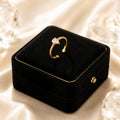 Crystal Teardrop Open Ring