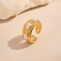 Pearl Aurelia Cuff Ring