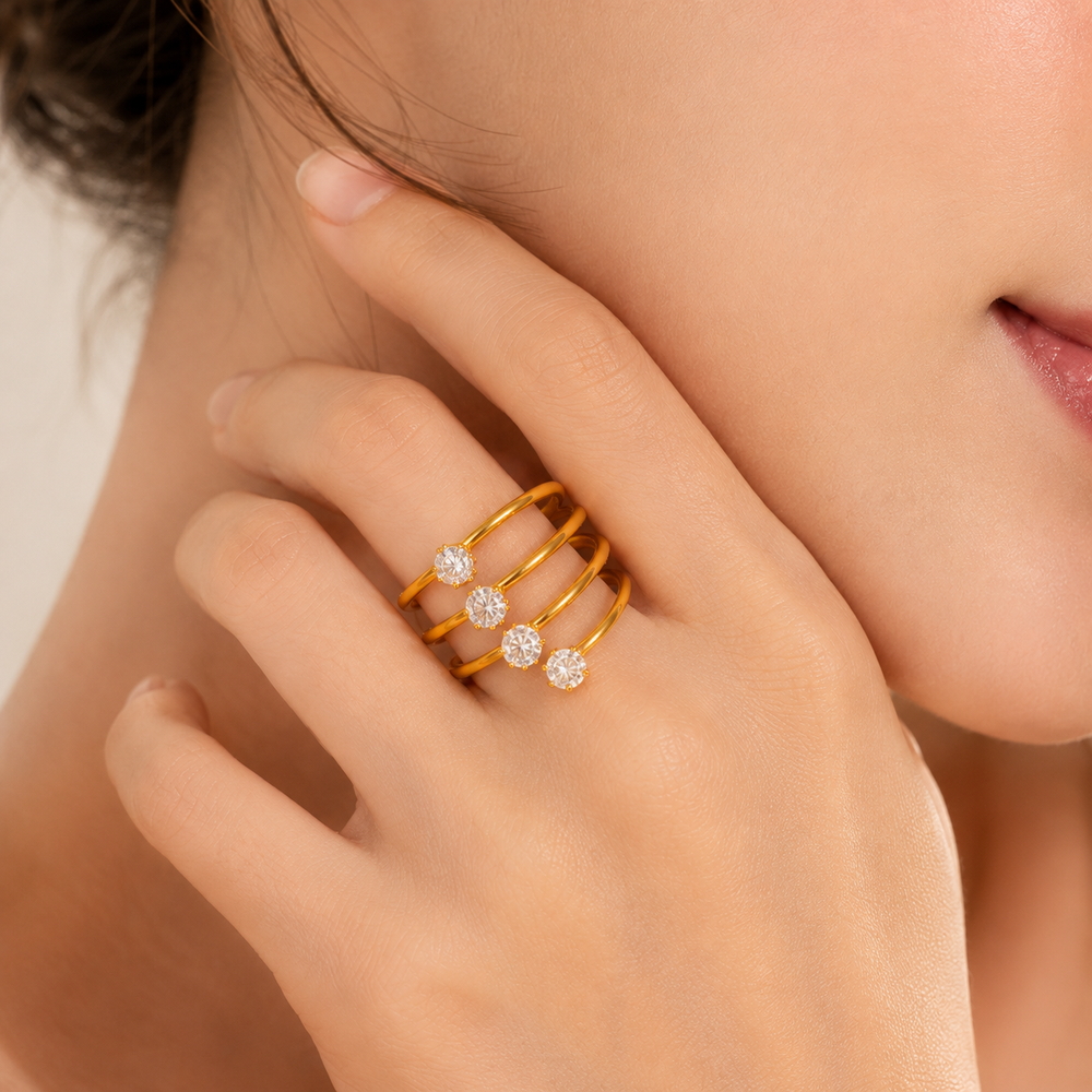 Celeste Crystal Wrap Ring